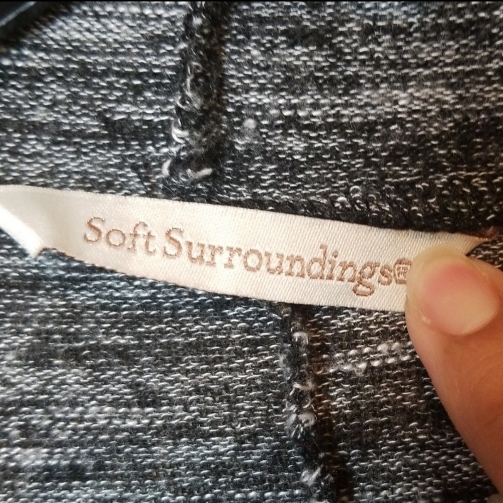 Soft Surroundings Marled Open Front Cardigan - image 4